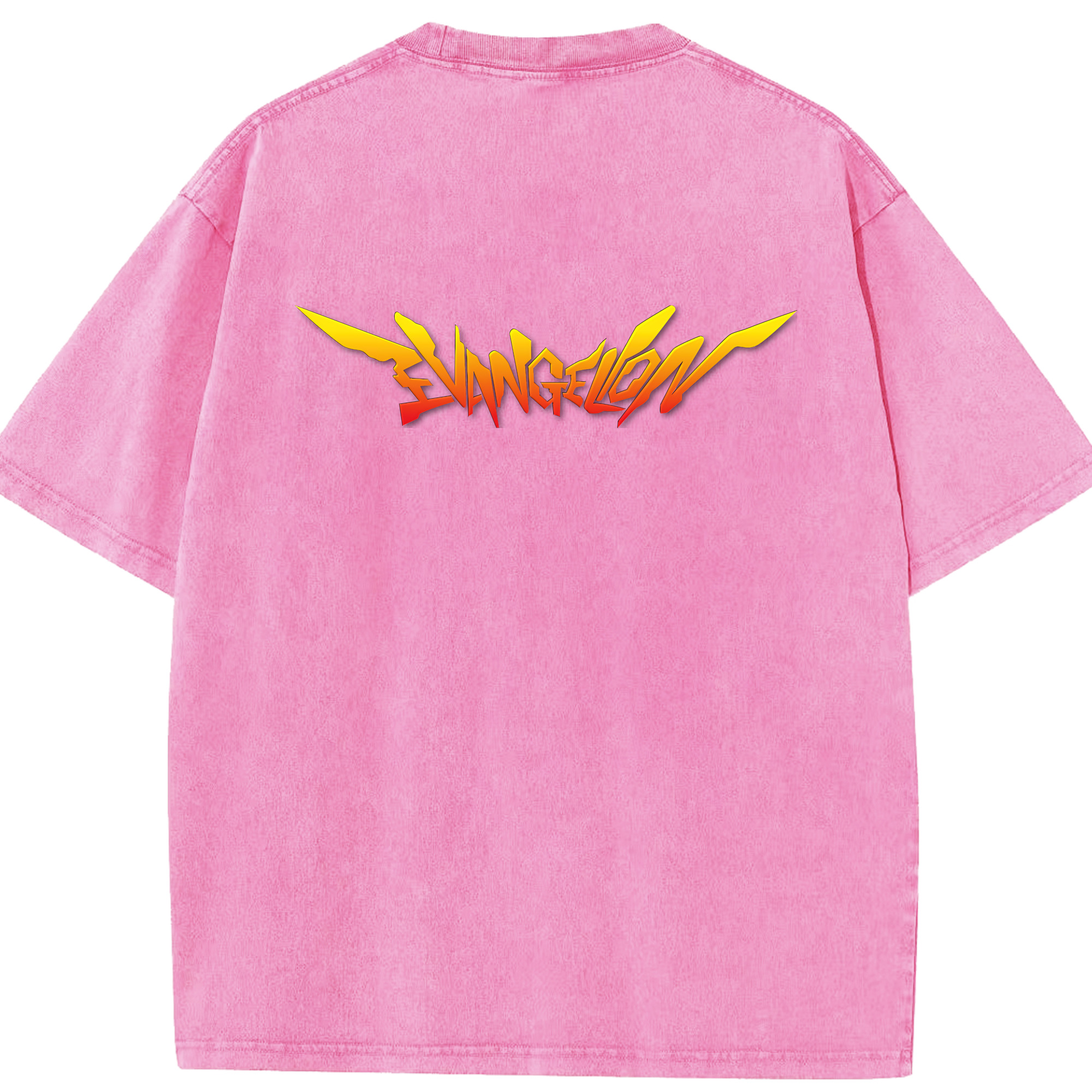 （画像用） EVA 新世紀エヴァンゲリオン 綿100% ヴィンテージ風 半袖Tシャツ（背面プリント）
